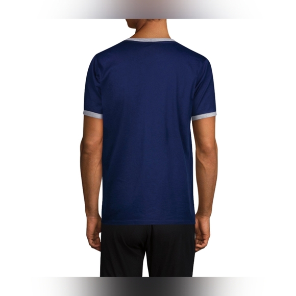 Championโ Blue Short Sleeve Tee with Crew Neck and Sporty Style Sleep Shirt. XL. - Picture 2 of 6